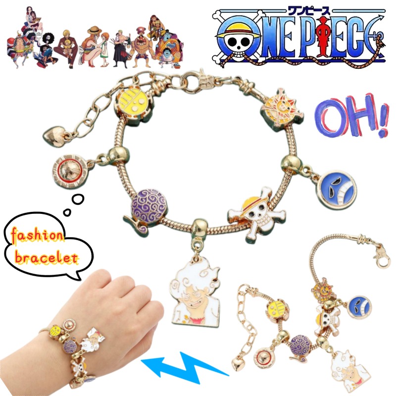 Anime Cosplay Couple - Pulseira Criativa Personalizada One Piece Monkey·D·Luffy