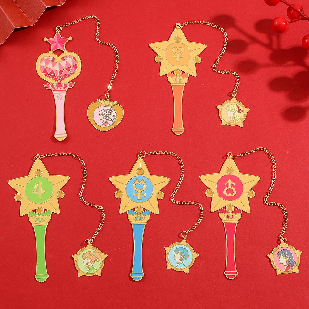 Sailor Moon Wand - Coleção de Marcadores de Livro Mágicos