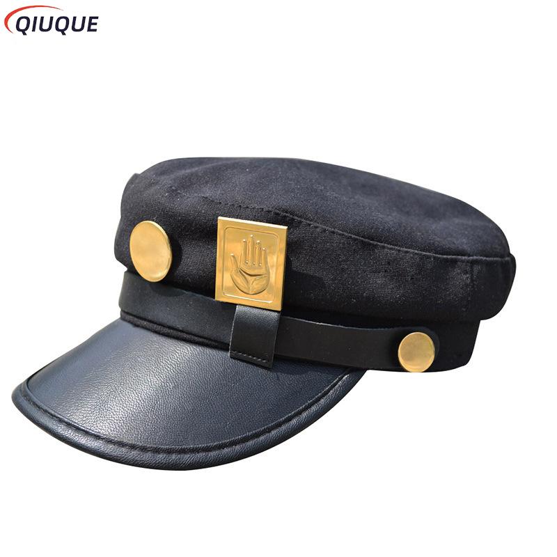 Jojo Bizarre Hat - Anime Jojo Cosplay Chapéu, Flatcap Militar