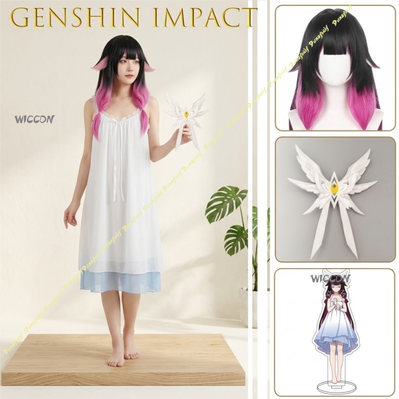Anime Cosplay Eyes - Conjunto Completo de Cosplay Genshin Impact
