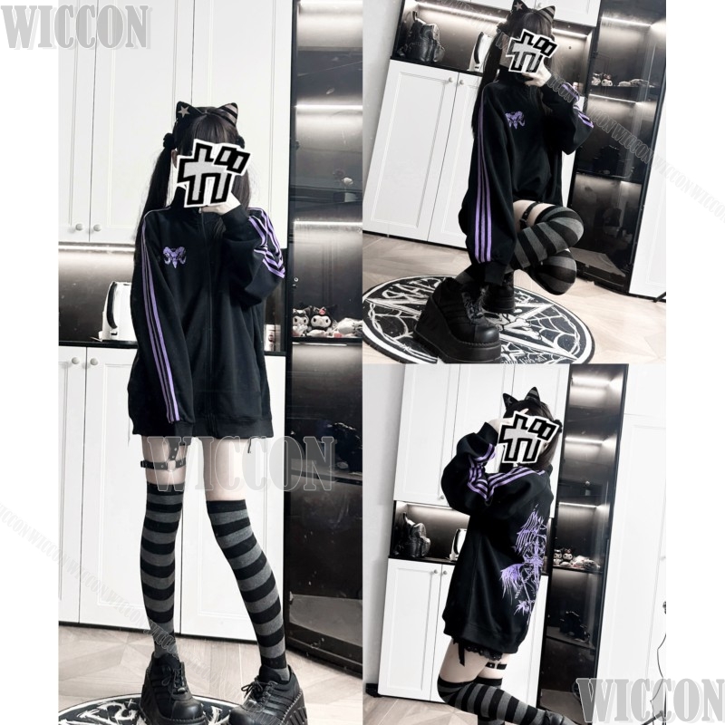 Anime Cosplay Black Girl - Casaco Preto Cosplay Gótico Uniforme Subcultura