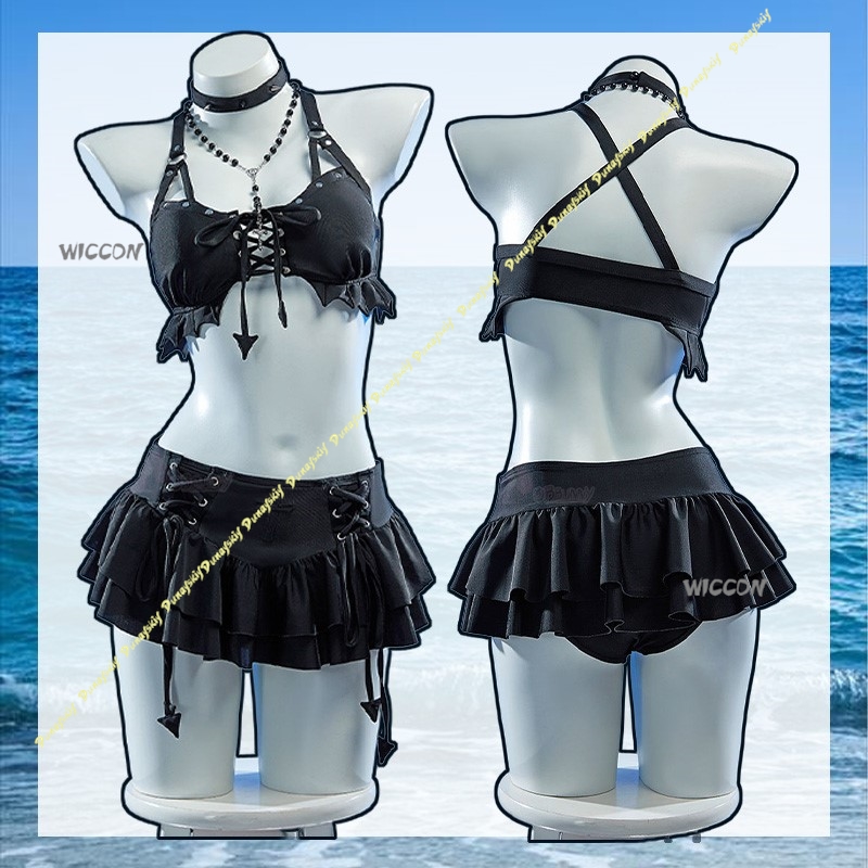 Anime Cosplay Black Girl - Traje cosplay meninas sexy terno mi