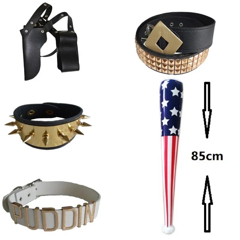 Anime Harley Quinn Cosplay - Suicide Squad Cosplay Conjunto Completo Peruca,