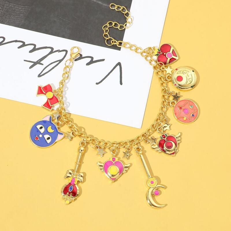 Sailor Moon Wand - Mercadoria de Anime Japonês, Pulseira de