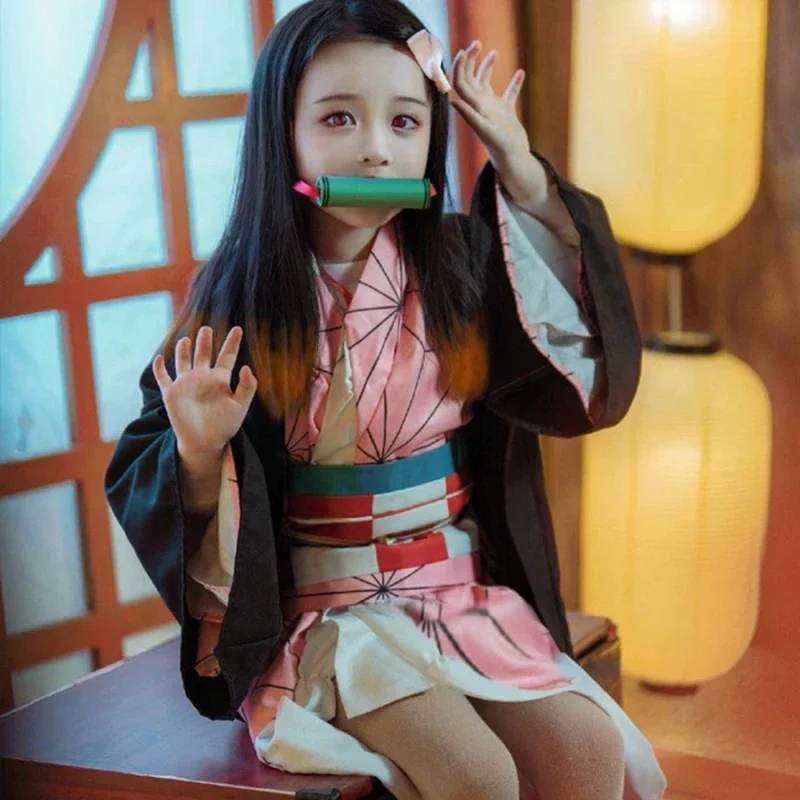 Anime Cosplay Anya - Fantasia de Cosplay Anime Kamado Nezuko: