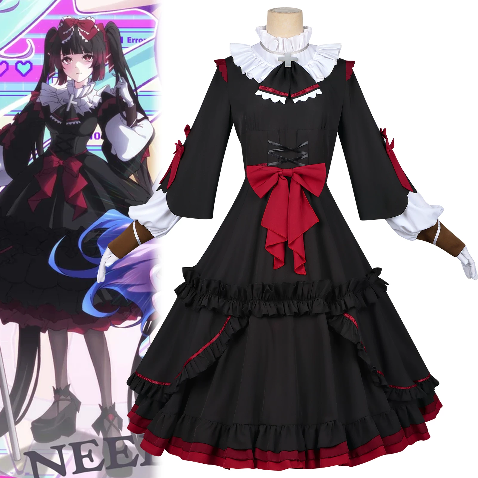 Anime Cosplay Black Girl - Fantasia de Cosplay Anime Needy Girl