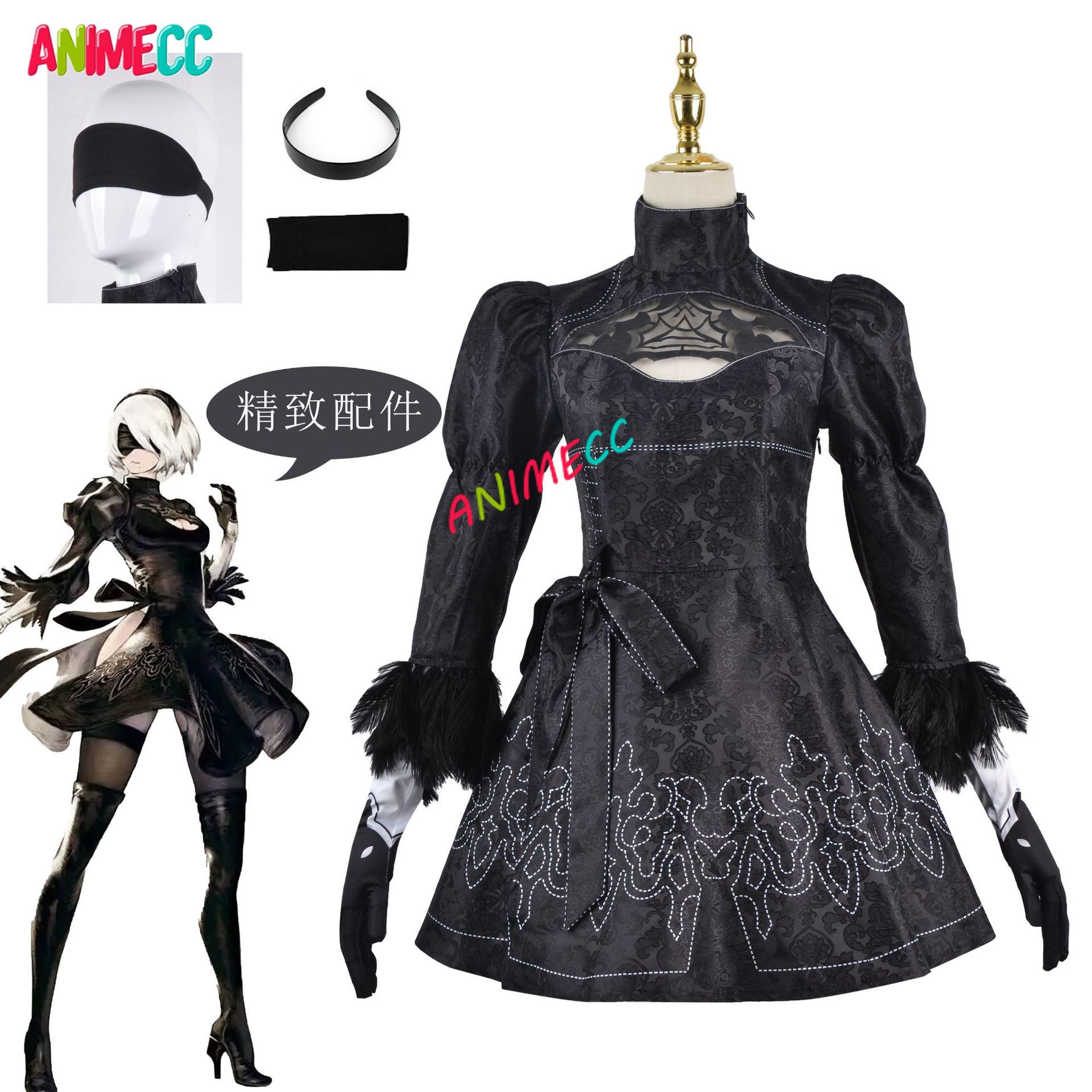 ANIMECC em estoque S-3XL 2B Ni - Anime Cosplay Eyes avaliação e preço