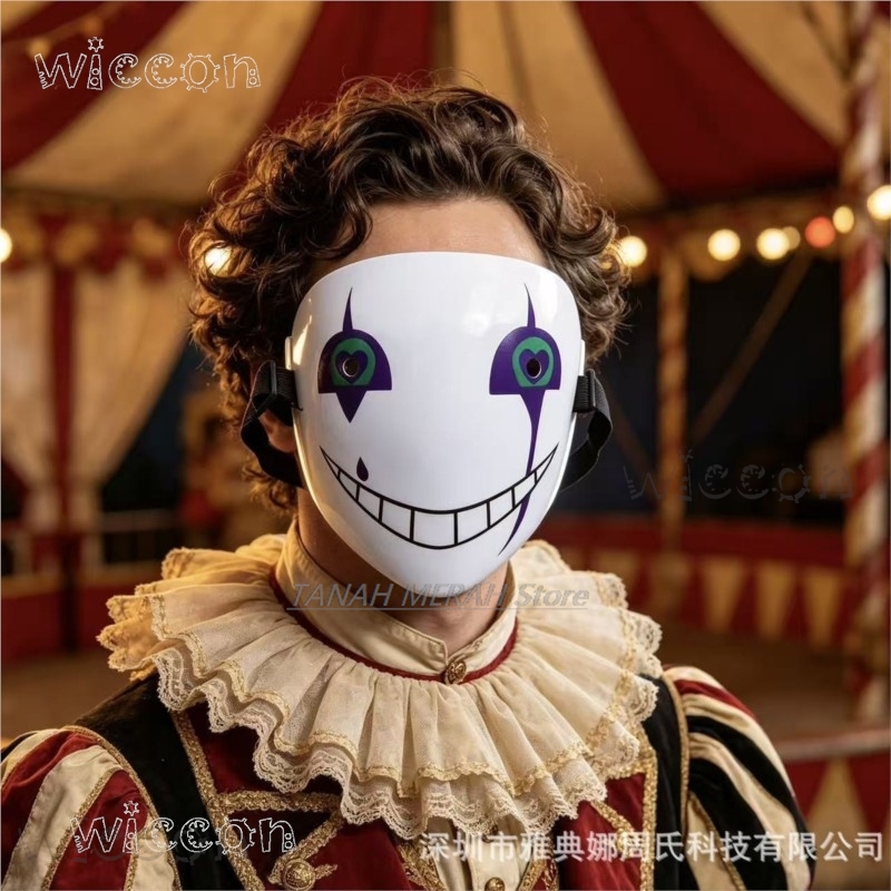 Máscara de Palhaço de Circo Pi - Anime Cosplay Face avaliação e preço