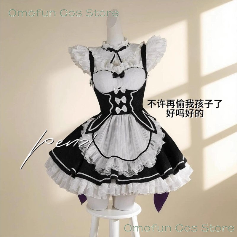 Fantasia de Cosplay Re:Zero Re - Anime Cosplay Rem avaliação e preço