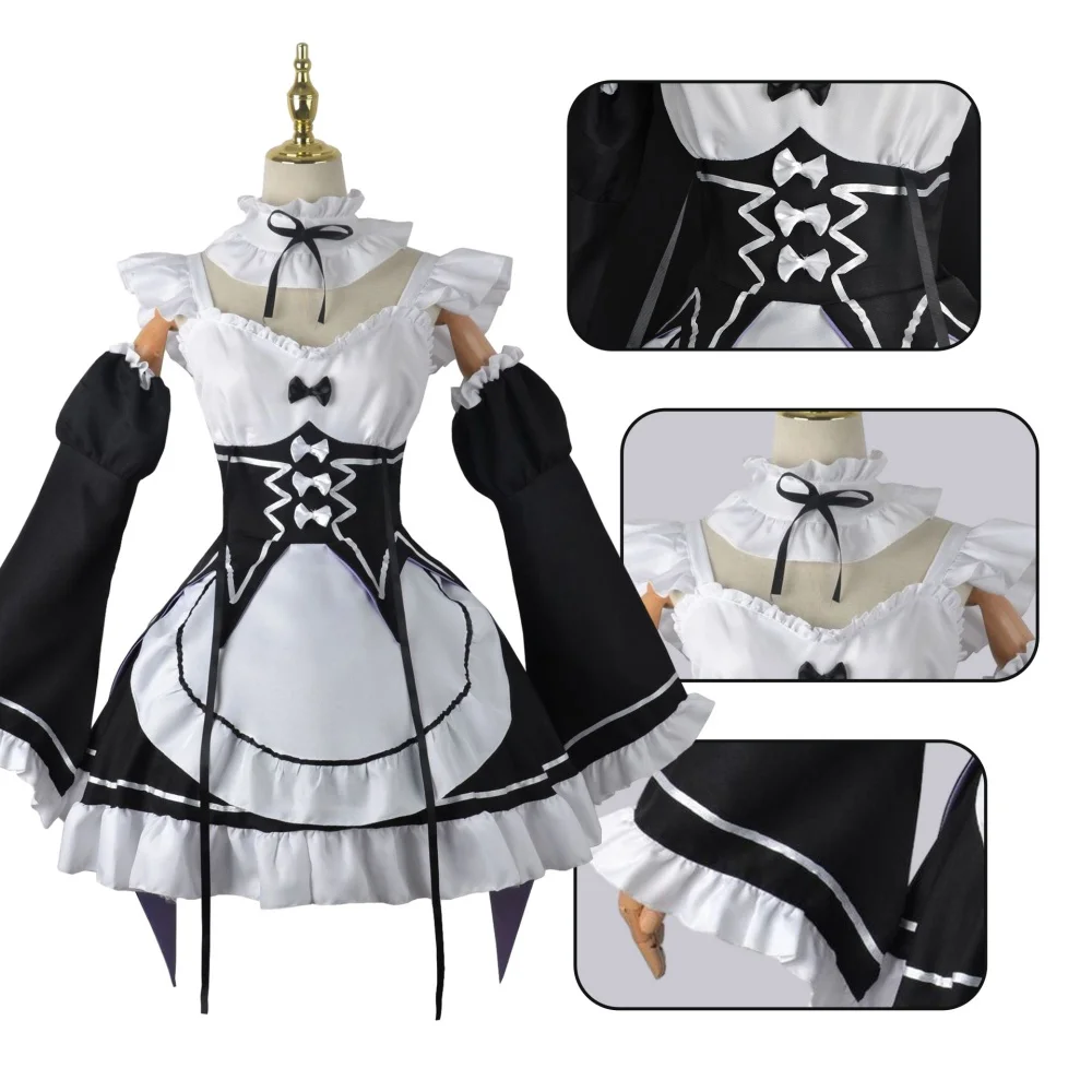 Fantasia de Cosplay Anime Ram  - Anime Cosplay Rem avaliação e preço