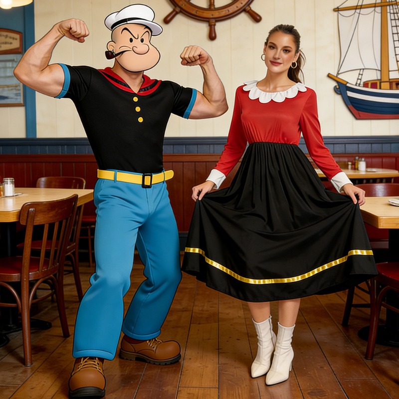 Novo Fantasia de Carnaval para - Anime Cosplay Couple avaliação e preço