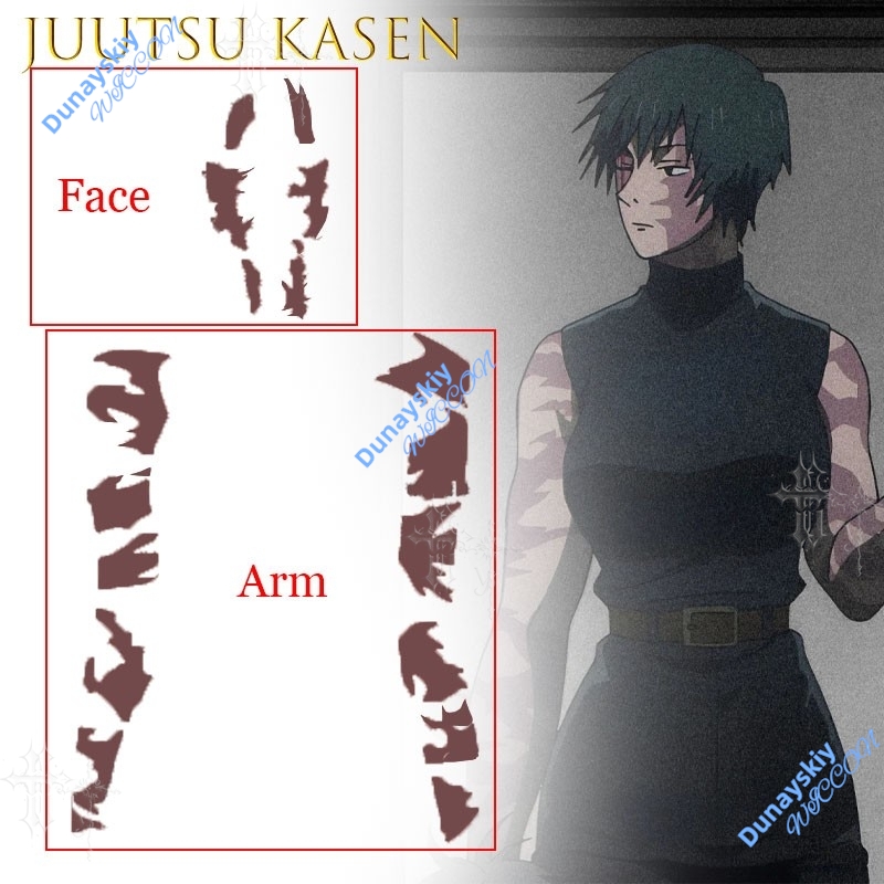 Tatuagens Temporárias Anime Ju - Anime Cosplay Face avaliação e preço
